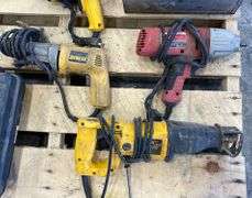 Group of corded shop tools