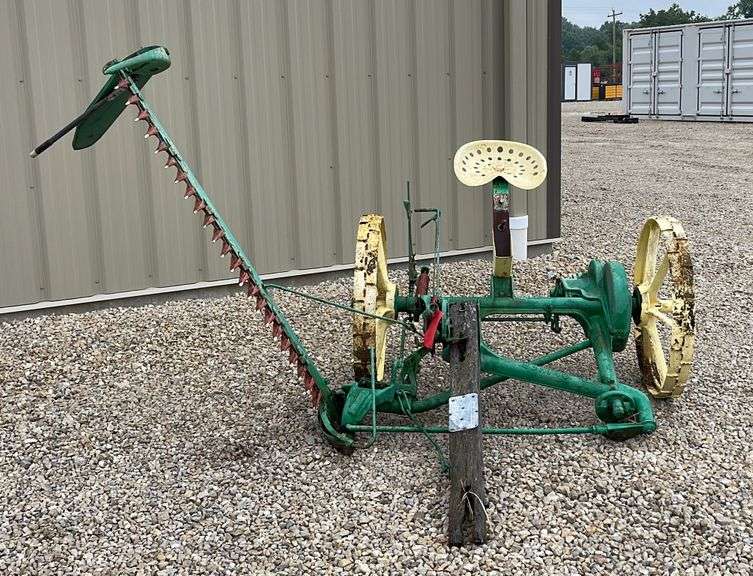 Antique Oliver horse drawn sickle mower Schneider Auctioneers LLC