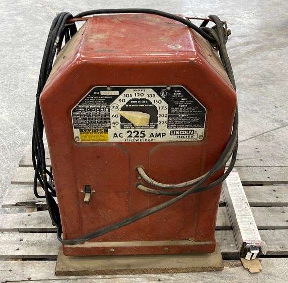 Lincoln 225 AC stick welder w/ leads Schneider Auctioneers LLC