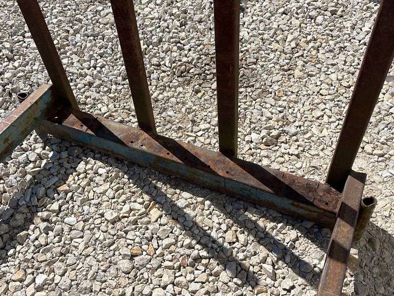 Homemade HD firewood rack Schneider Auctioneers LLC