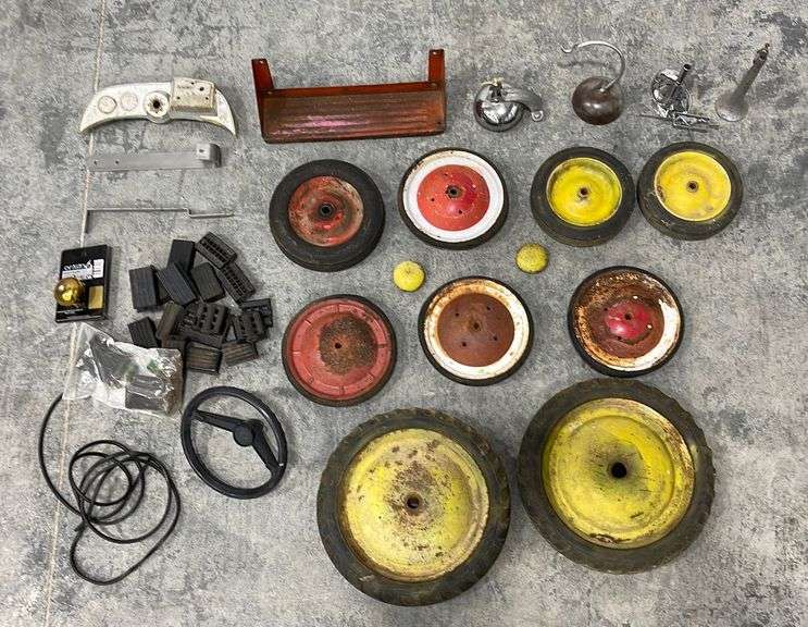 Group of pedal car parts Schneider Auctioneers LLC