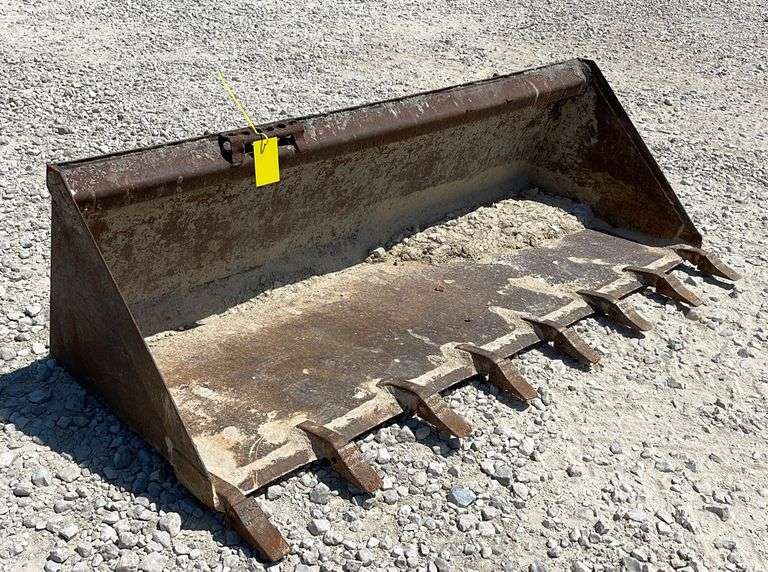 79" tooth skid steer bucket Schneider Auctioneers LLC