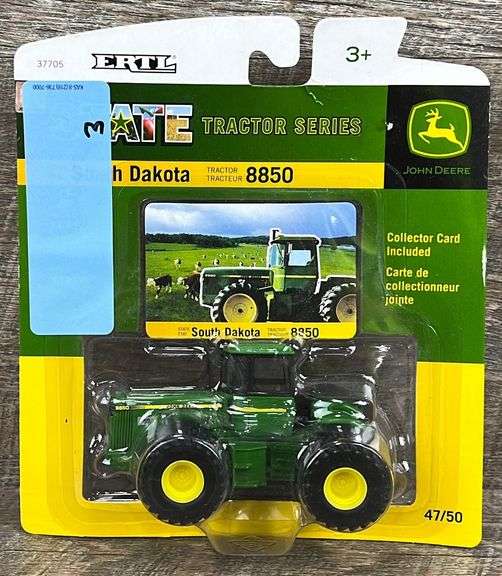 1/64 Ertl state tractor series South Dakota John Deere 8850 Schneider