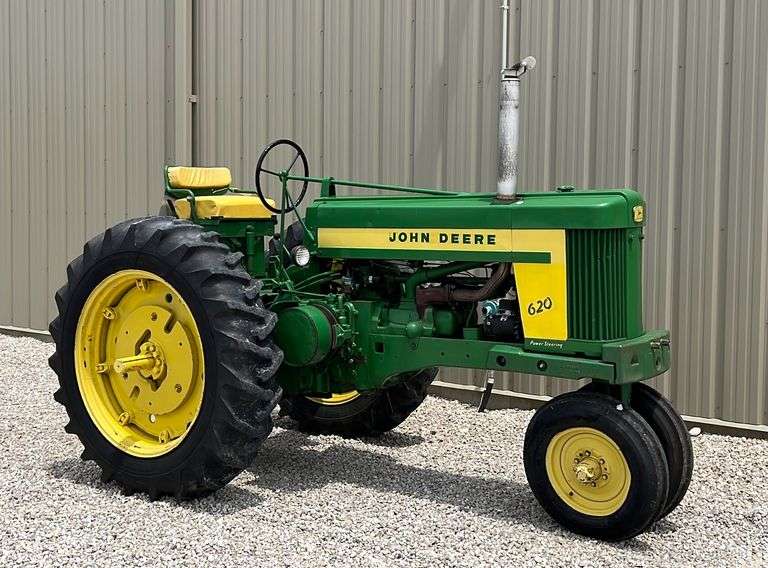 John Deere 620 tractor, runs rough Schneider Auctioneers LLC