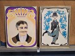Clark Gable and Charlie Chaplin Pop Art