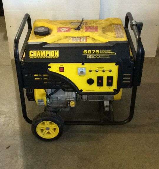 Champion Generator 5500 Running Watts Sherwood Auctions
