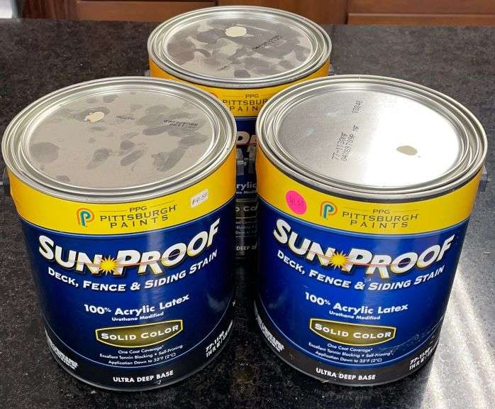 3 Gallons of Deck, Fence & Siding Stain Sherwood Auctions