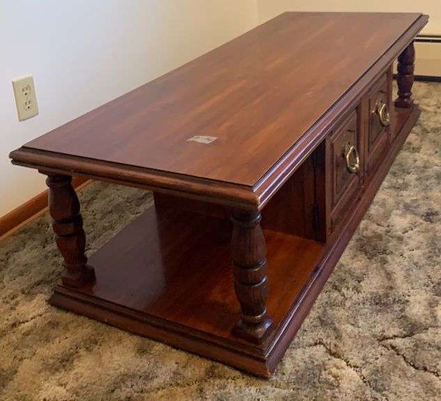 Vintage wooden coffee table Sherwood Auctions