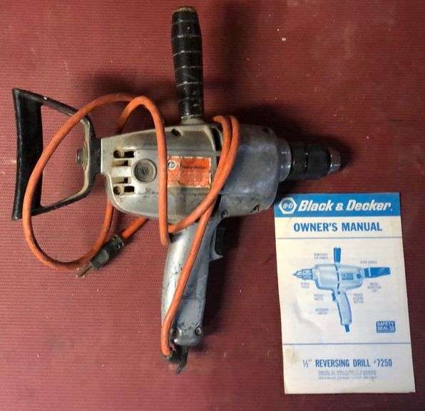 Black & Decker 1/2 in Reversing Drill, works Sherwood Auctions