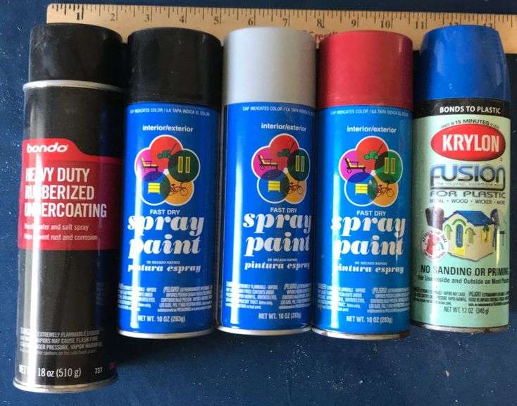 Spray Paint & Rubberized Undercoating w/ Crate Sherwood Auctions