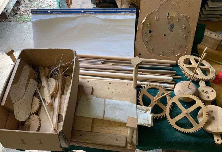 Parts To Build A Wooden Clock More Sherwood Auctions