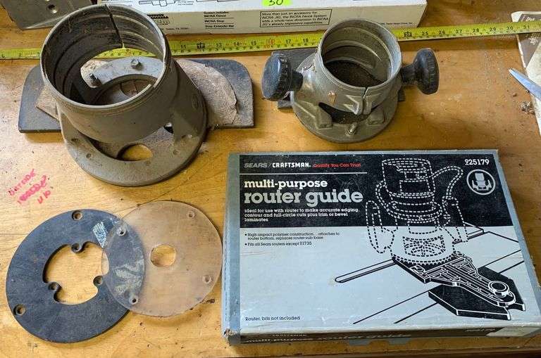 Craftsman Router guide and bases Sherwood Auctions
