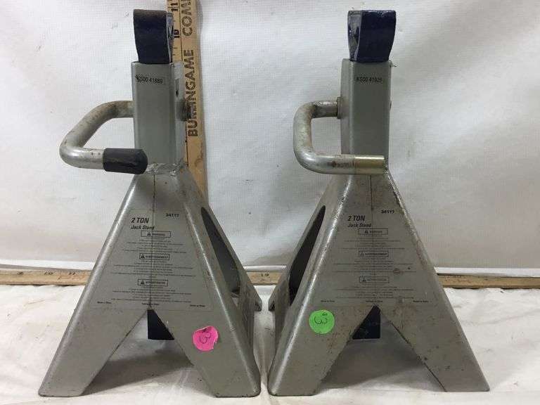 Two AC Delco 2 Ton Jack Stands Sherwood Auctions
