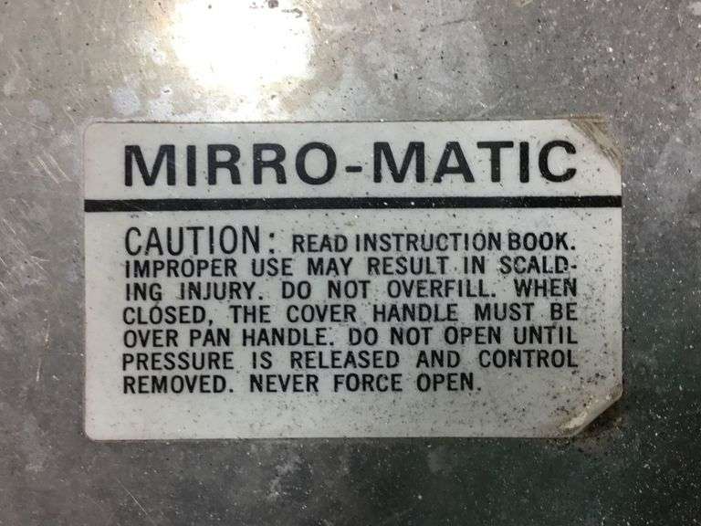 Mirromatic Pressure Cooker Manual Pdf