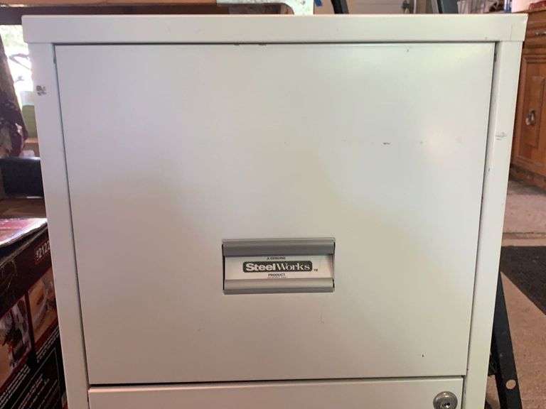 Steel works 28” tall 2 drawer filing Sherwood Auctions