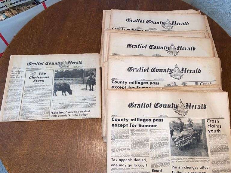1970’s Gratiot County Herald’s Sherwood Auctions