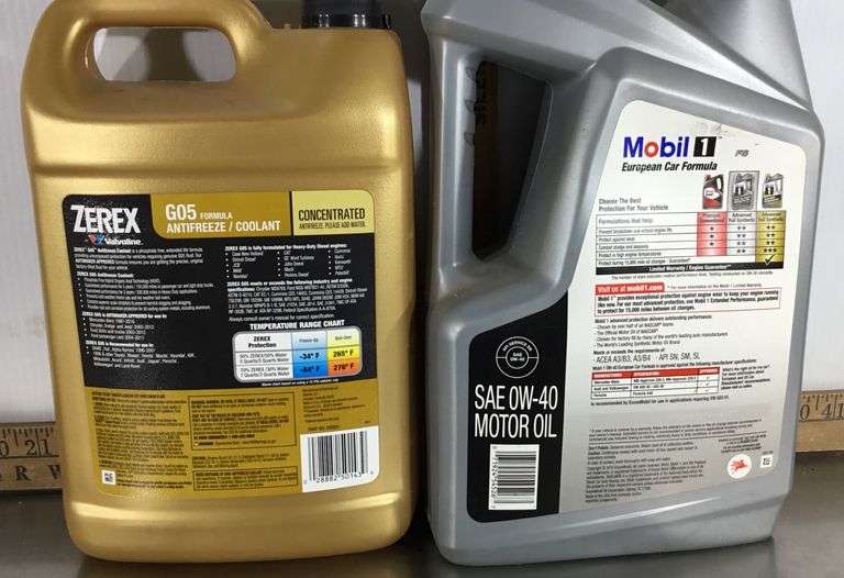 Gallon Zerox Antifreeze/Coolant & 5 US Quarts Advanced Full Synthetic