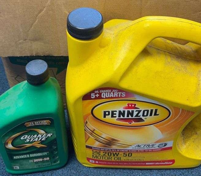 Quaker State 20W 50 & Pennzoil 20W 50 Sherwood Auctions