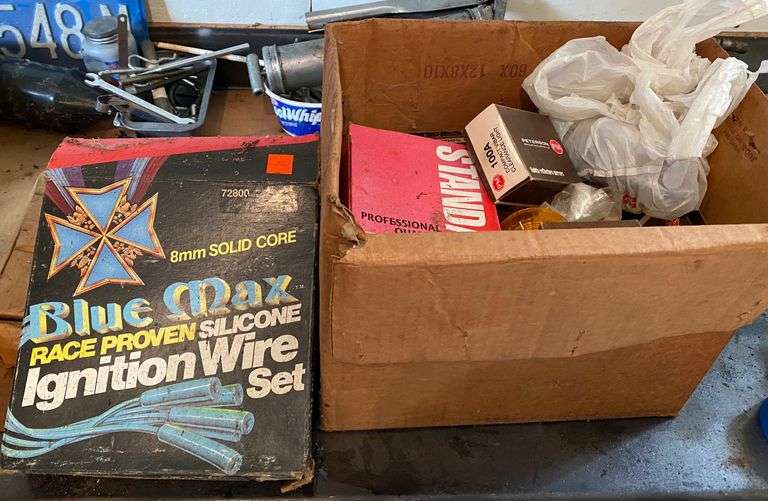 Box of Automotive Electrical Supplies Sherwood Auctions