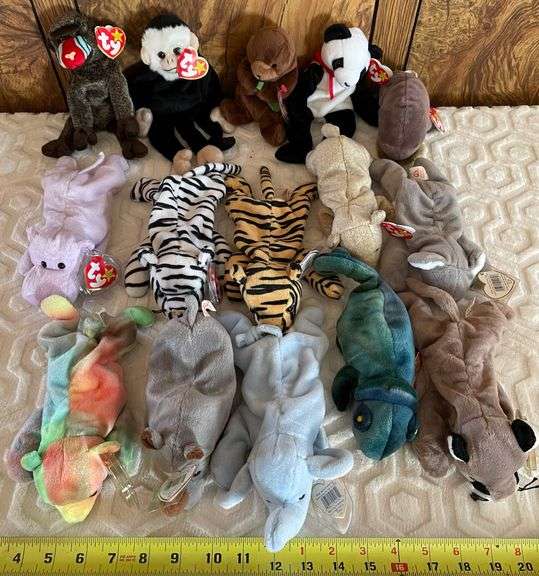 15 Beanie Baby Zoo Animals Sherwood Auctions
