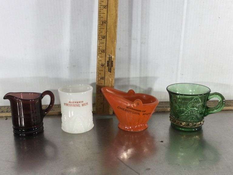 Michigan Souvenir Glass Sherwood Auctions