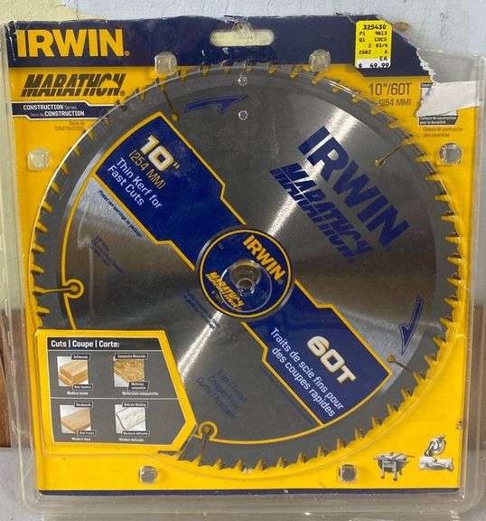 Irwin 10” Saw Blade Sherwood Auctions
