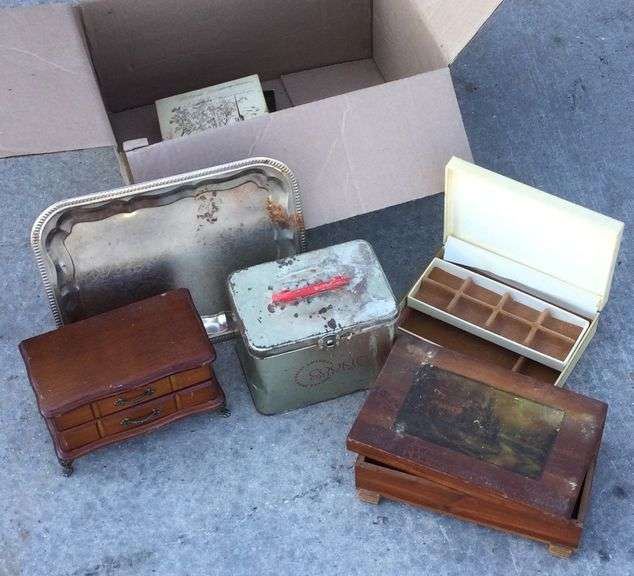 Keepsake Boxes, Tray and More! Sherwood Auctions