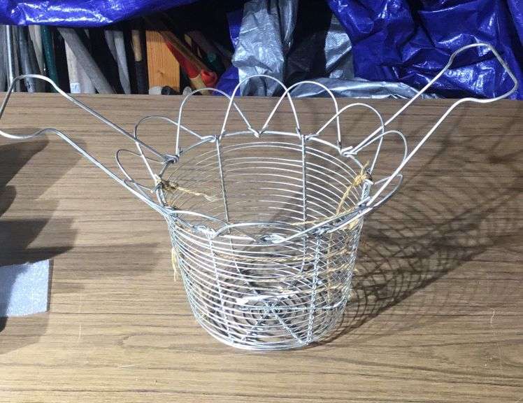 Vintage Wire Egg Basket Sherwood Auctions