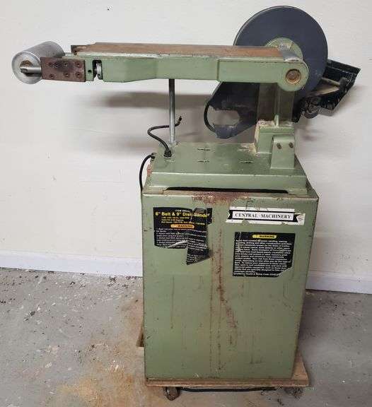 Central Machinery 6" Belt and 9" Disc Sander Sherwood Auctions