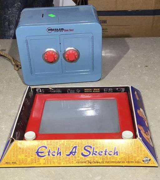 Etch A Sketch and Piggy Bank Vault Sherwood Auctions