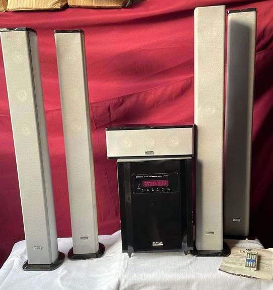 DiVinci Home Theater System w/ Four Speaker Towers 42.5”T Sherwood