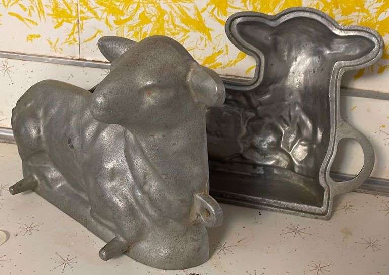 Cast Metal Vintage Lamb Cake Mold Sherwood Auctions