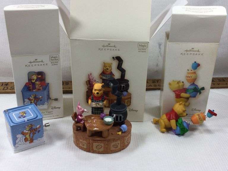 3 Hallmark “Winnie the Pooh” Ornaments Sherwood Auctions