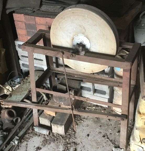 Peddle Powered Grinding Stone Sherwood Auctions