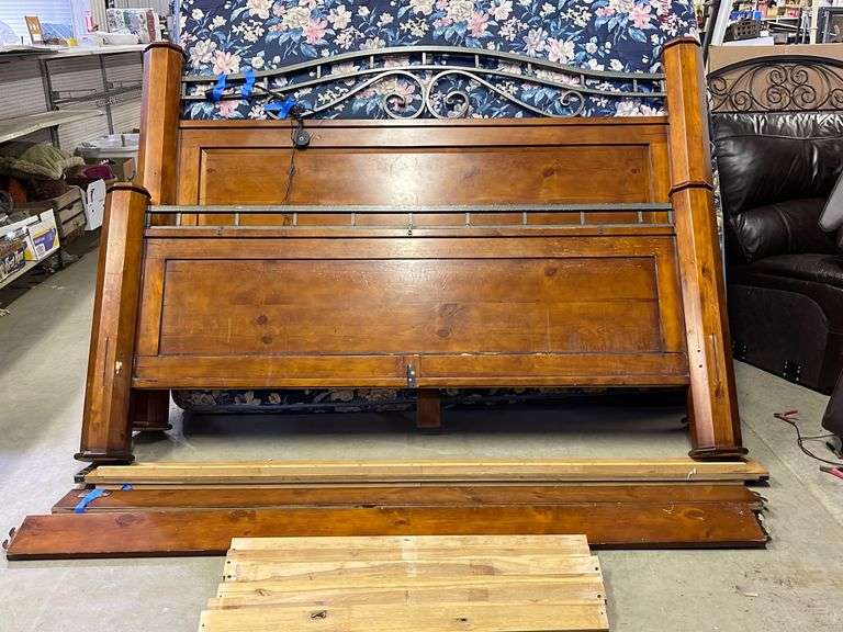 King Size Headboard & Footboard Sherwood Auctions