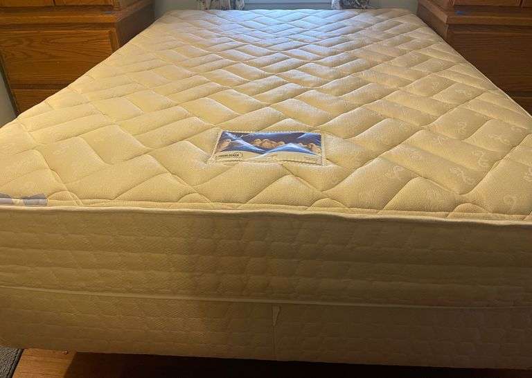 InstaMatic Bed Base Frame + Serta Perfect Sleeper Queen Mattress/Box
