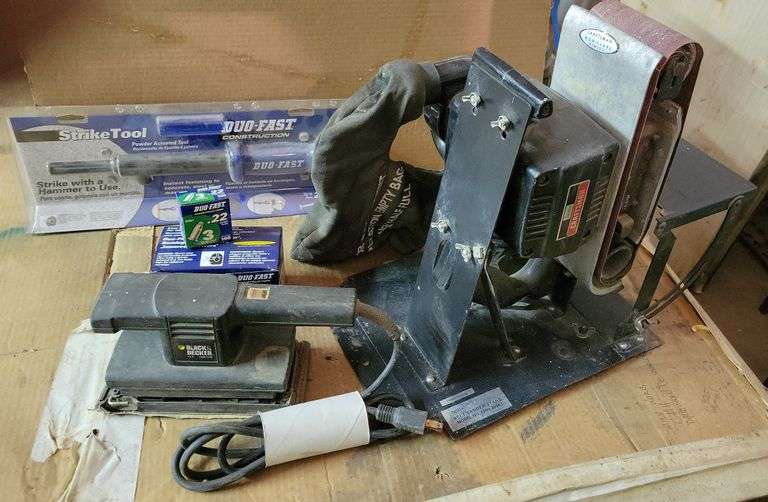 Craftsman Belt Sander w/ Stand, Duo Fast Fastener Tool, Black & Decker