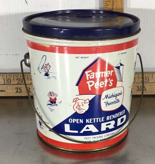 Farmer Peet’s Lard Can Sherwood Auctions
