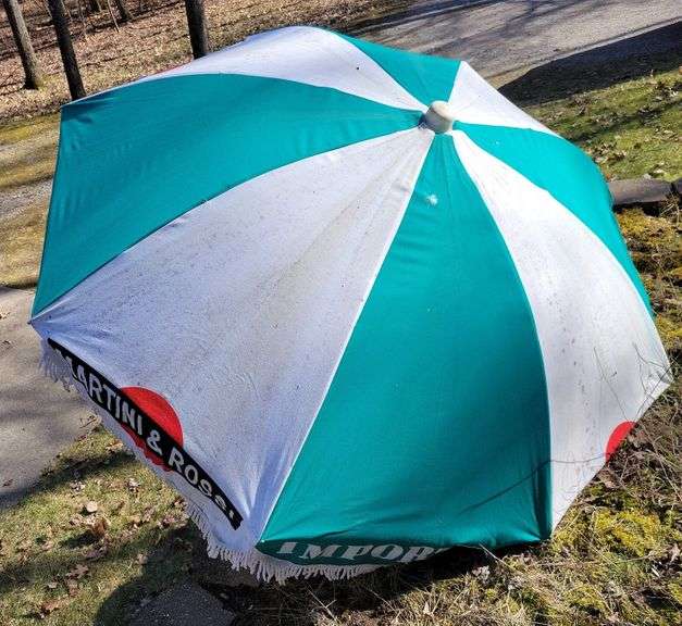Martini & Rossi Patio Umbrella Sherwood Auctions