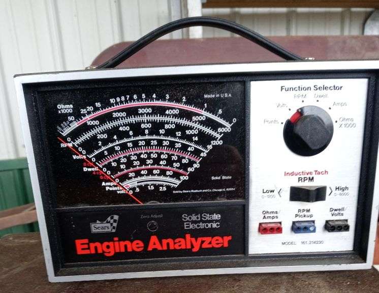 Sears Engine Analyzer Sherwood Auctions
