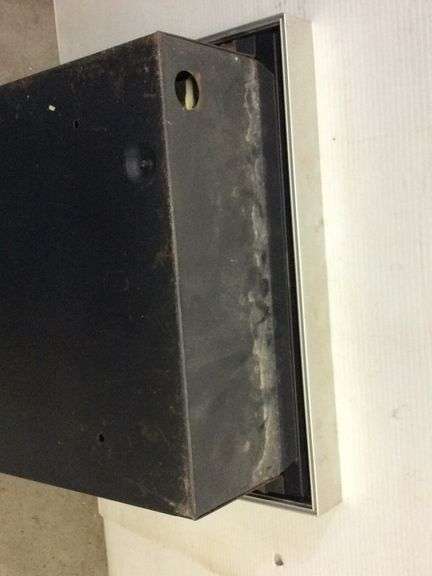 Singer Wall Heater u0026 Advertising Boards (untested Heater u0026 boards are 38” x  16) - Sherwood Auctions