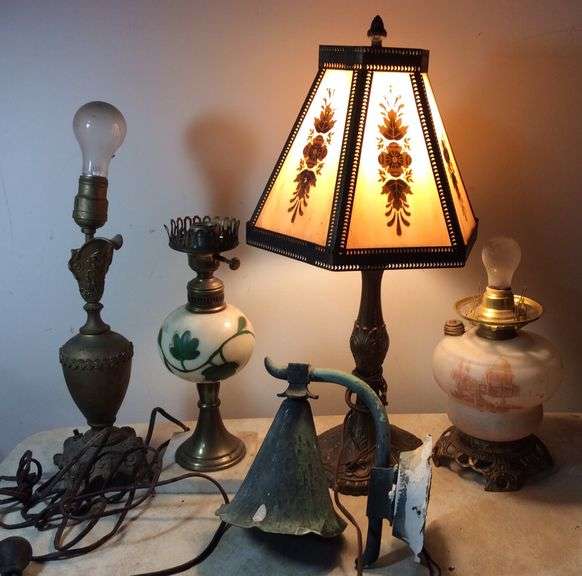 Vintage Lamps & Parts (Tallest one is 21”) See description Sherwood