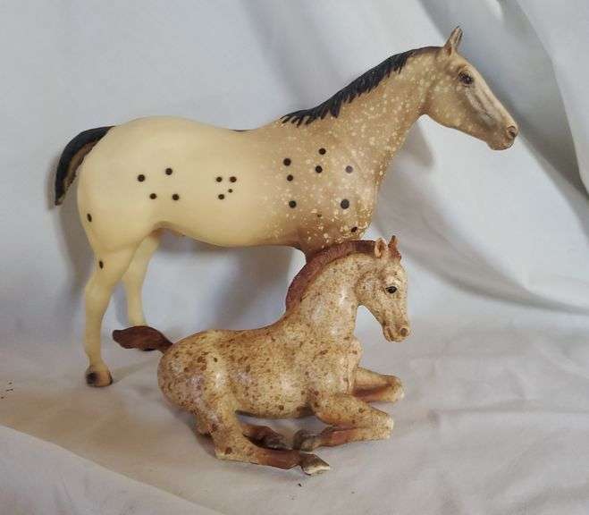Breyer Appaloosa Performance Horse and Lying Down Foal Sherwood Auctions