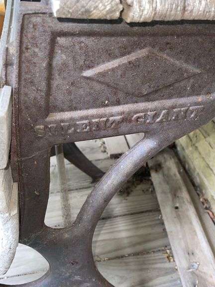 Antique Cast Iron Silent Giant School Desk - Sherwood Auctions