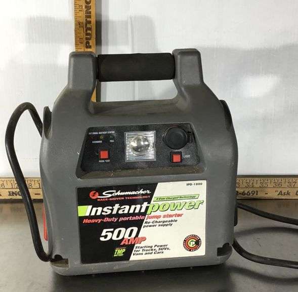 Schumacher Instant Power 500 Amp Jump Starter Sherwood Auctions