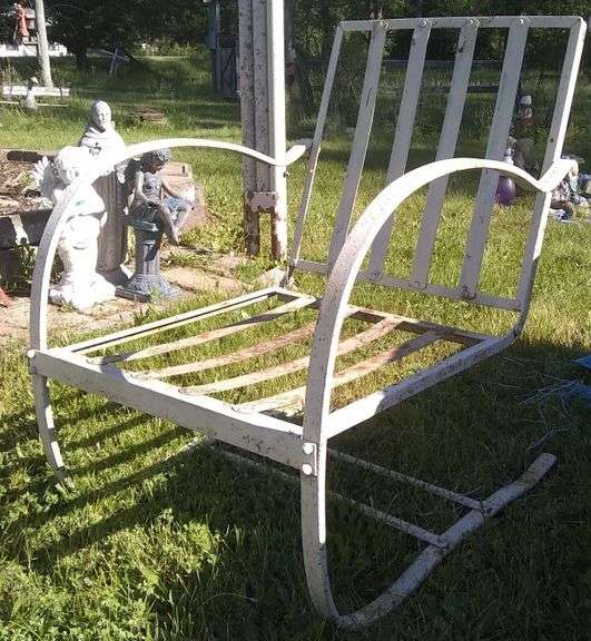 Metal Patio Chair w/ a Slight Bounce Sherwood Auctions