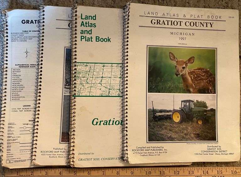 Gratiot County Land Atlas & Plat Books Sherwood Auctions