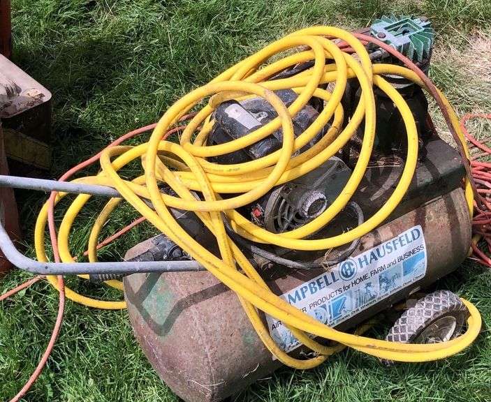 Campbell Hausfeld Air Compressor with Extension Cords Sherwood Auctions