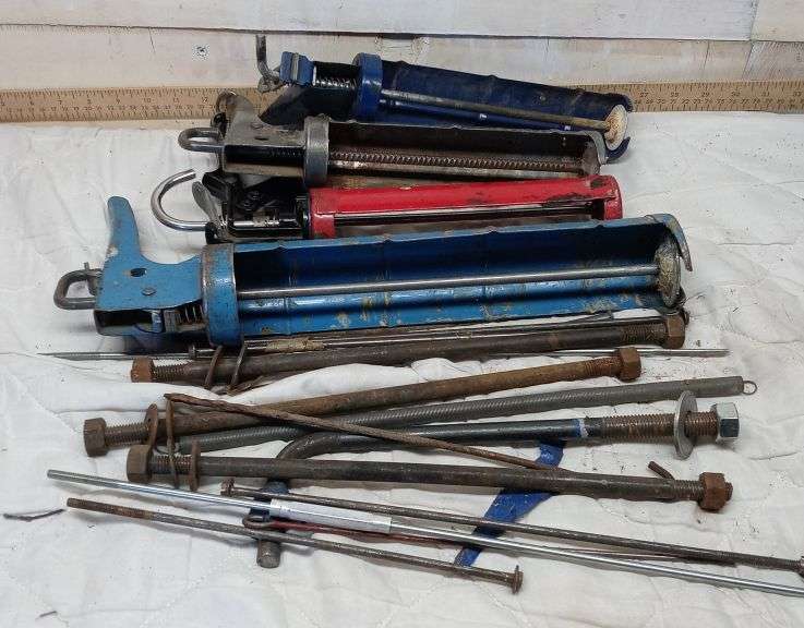 Caulk Guns Threaded Rod Springs and More Sherwood Auctions