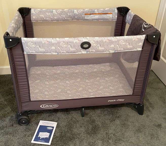 Graco Porta Crib, Sorage Bag & Owners Manual Sherwood Auctions